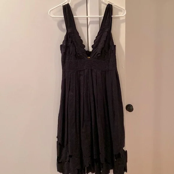 Vintage Catherine Malandrino Black Dress - Picture 1 of 9